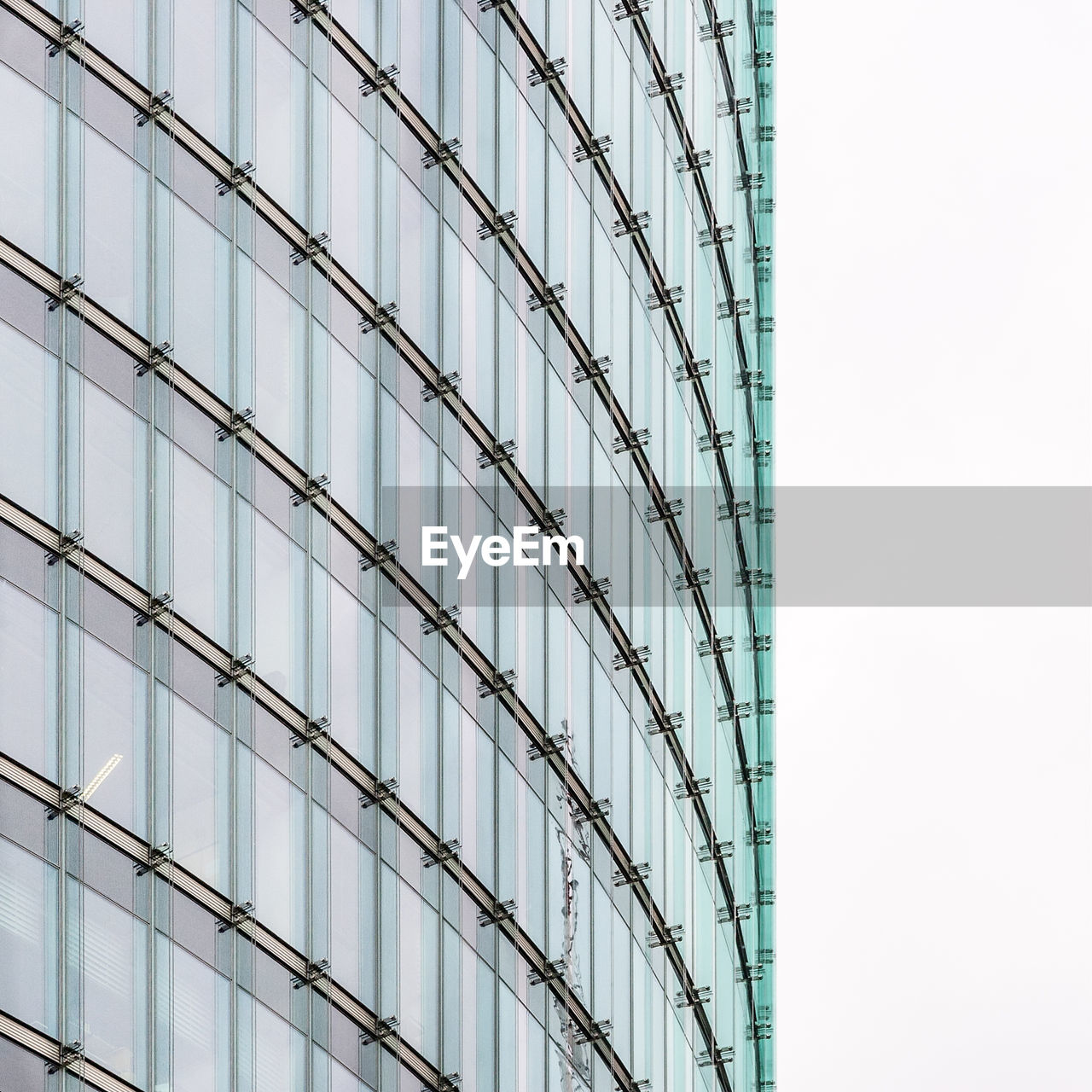 Low angle view of modern building against sky