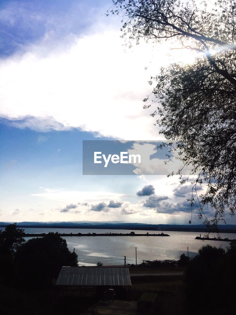 VIEW OF SEA AGAINST CLOUDY SKY