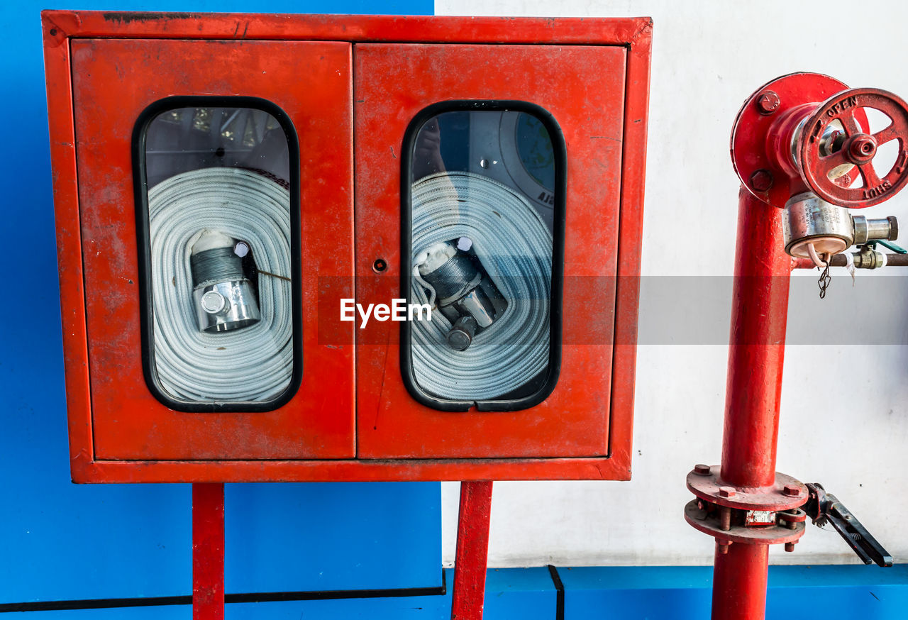 CLOSE-UP OF TELEPHONE BOOTH