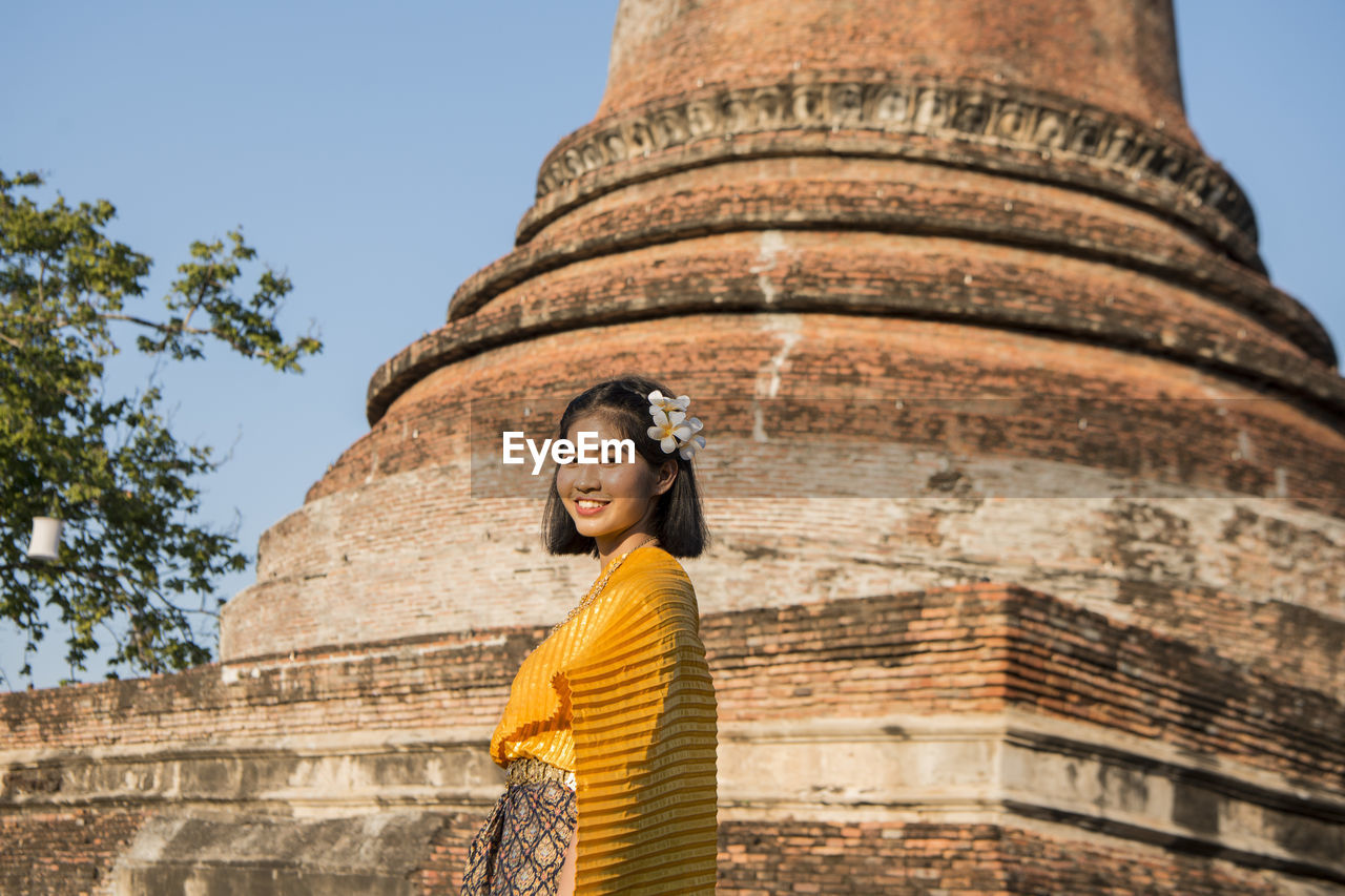 LOW ANGLE VIEW OF A BUDDHA TEMPLE