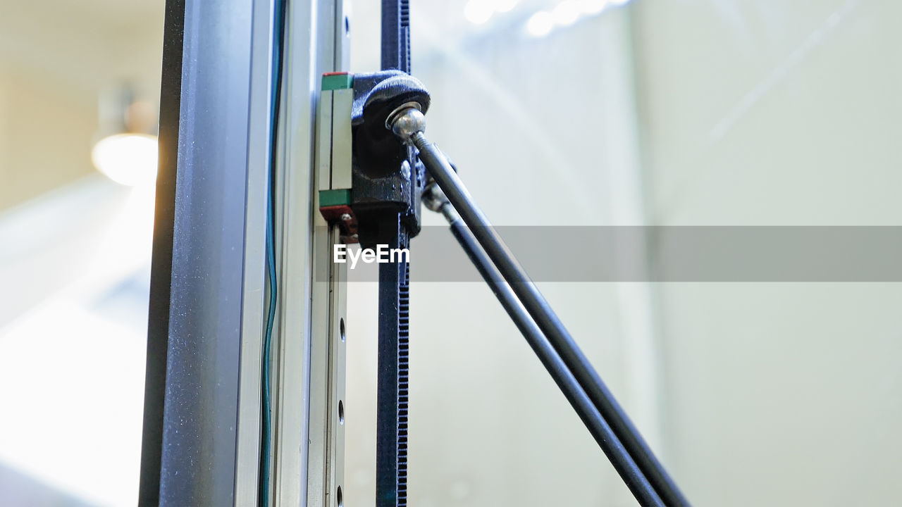 Close-up of metallic equipment