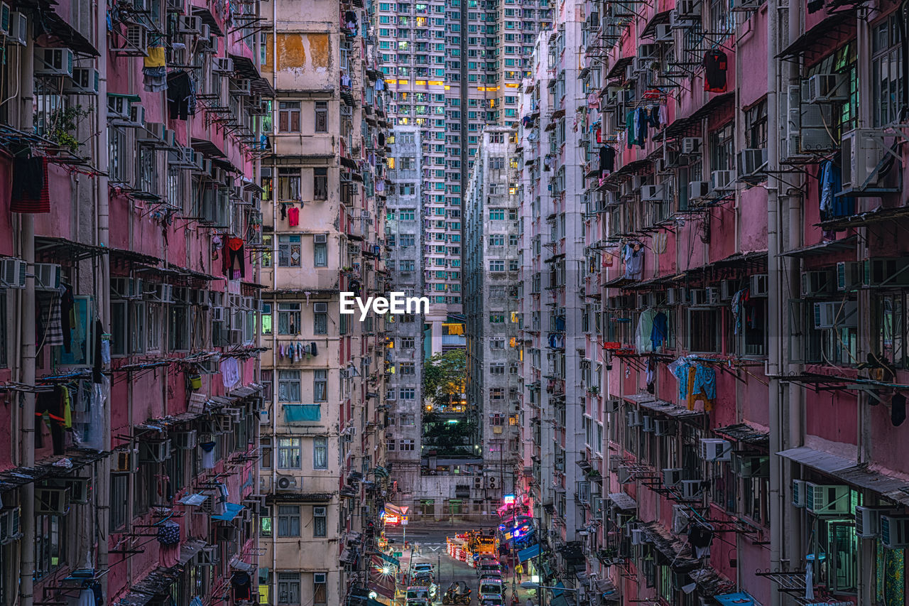 Apartment blocks kowloon, hong kong