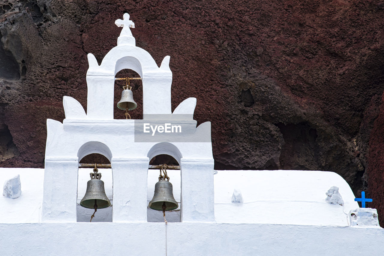 Bell tower in santorini