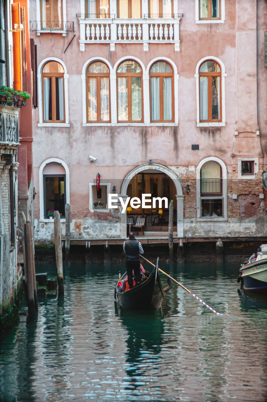 Boats in canal