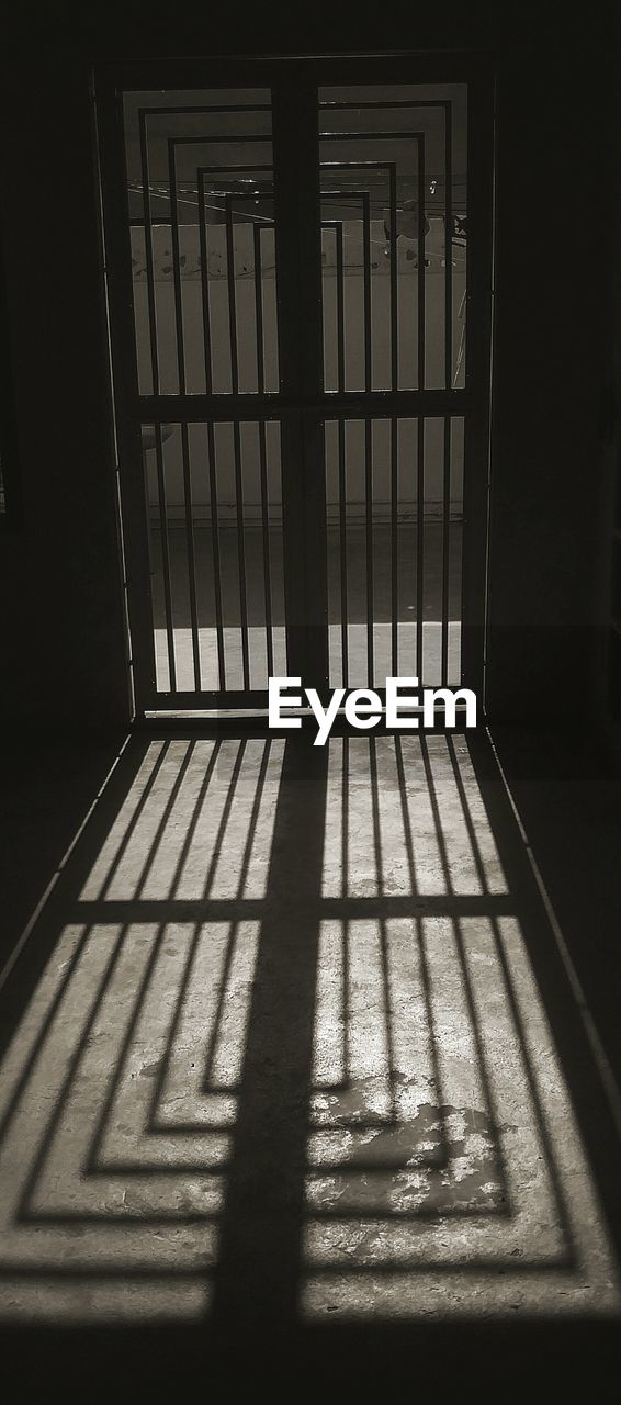 Sunlight falling in prison