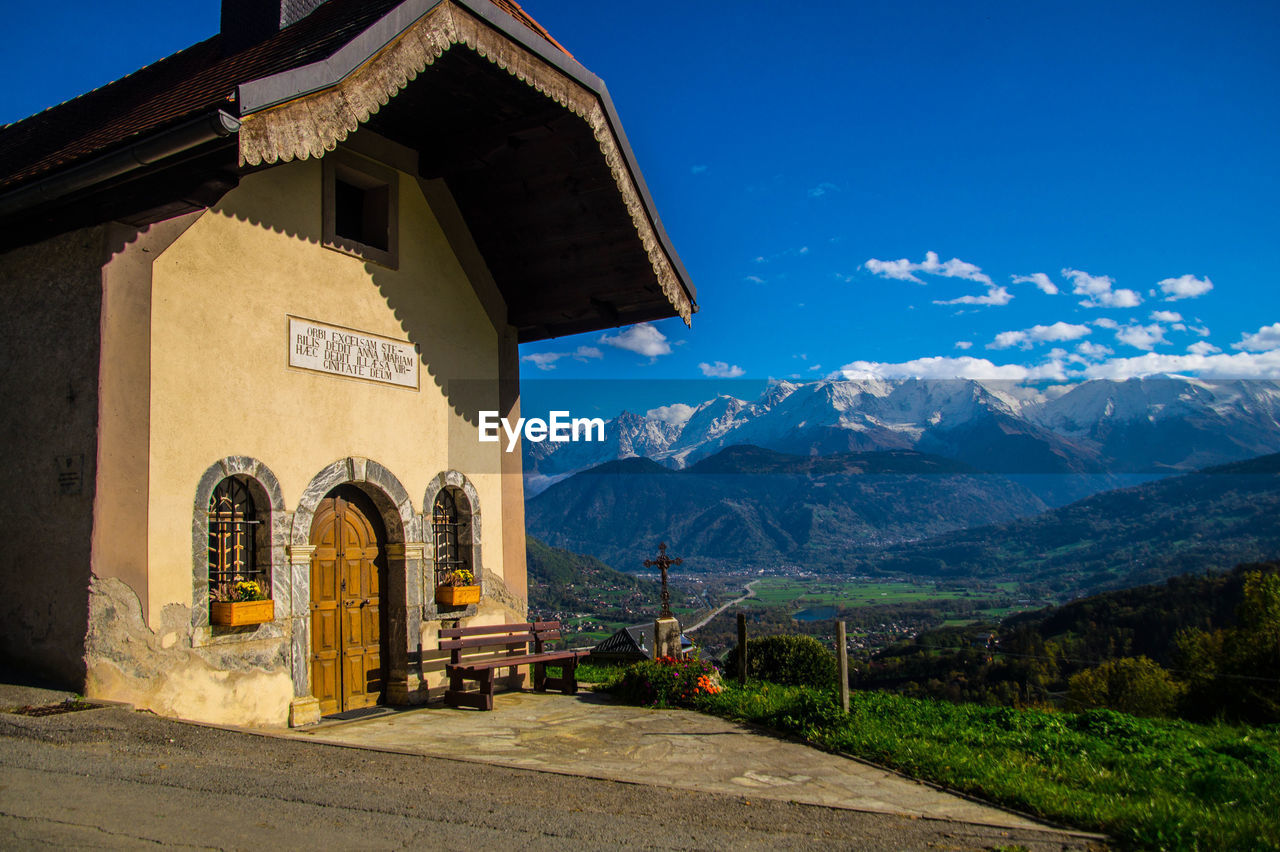 Chapel sainte anne in sallanche in haute savoie in france