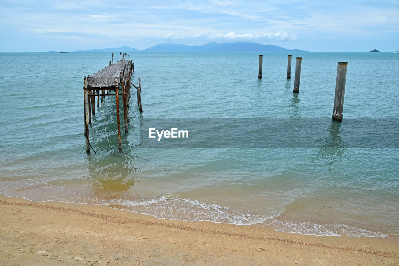 Pier over sea