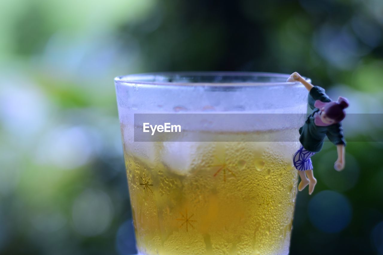 Close-up of drink on table