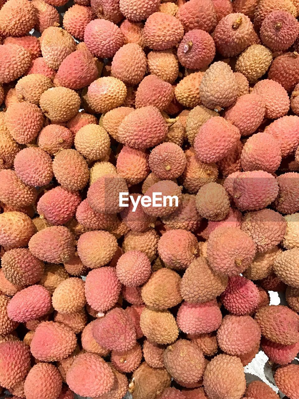 Full frame shot of lychees