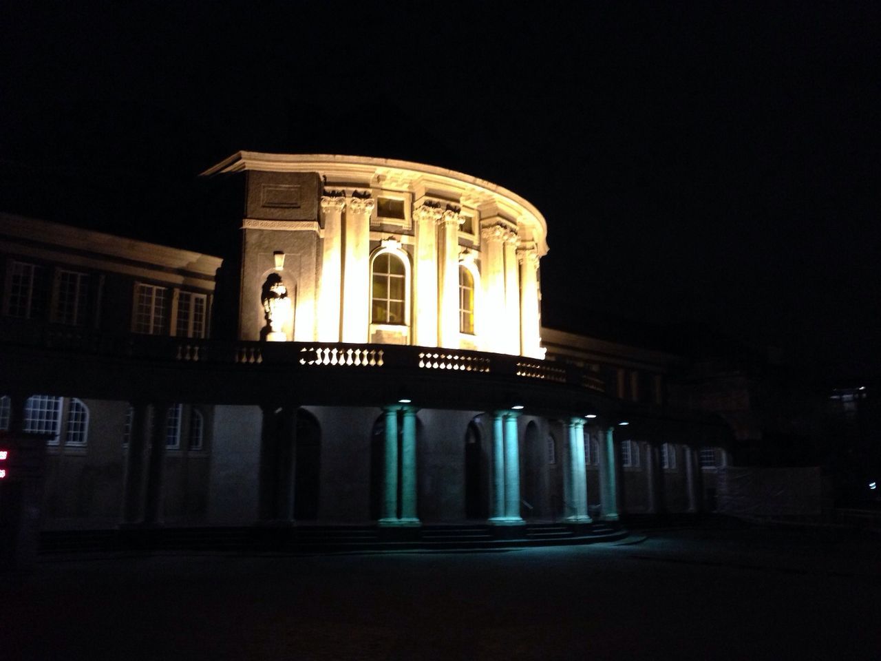 VIEW OF ILLUMINATED BUILDING