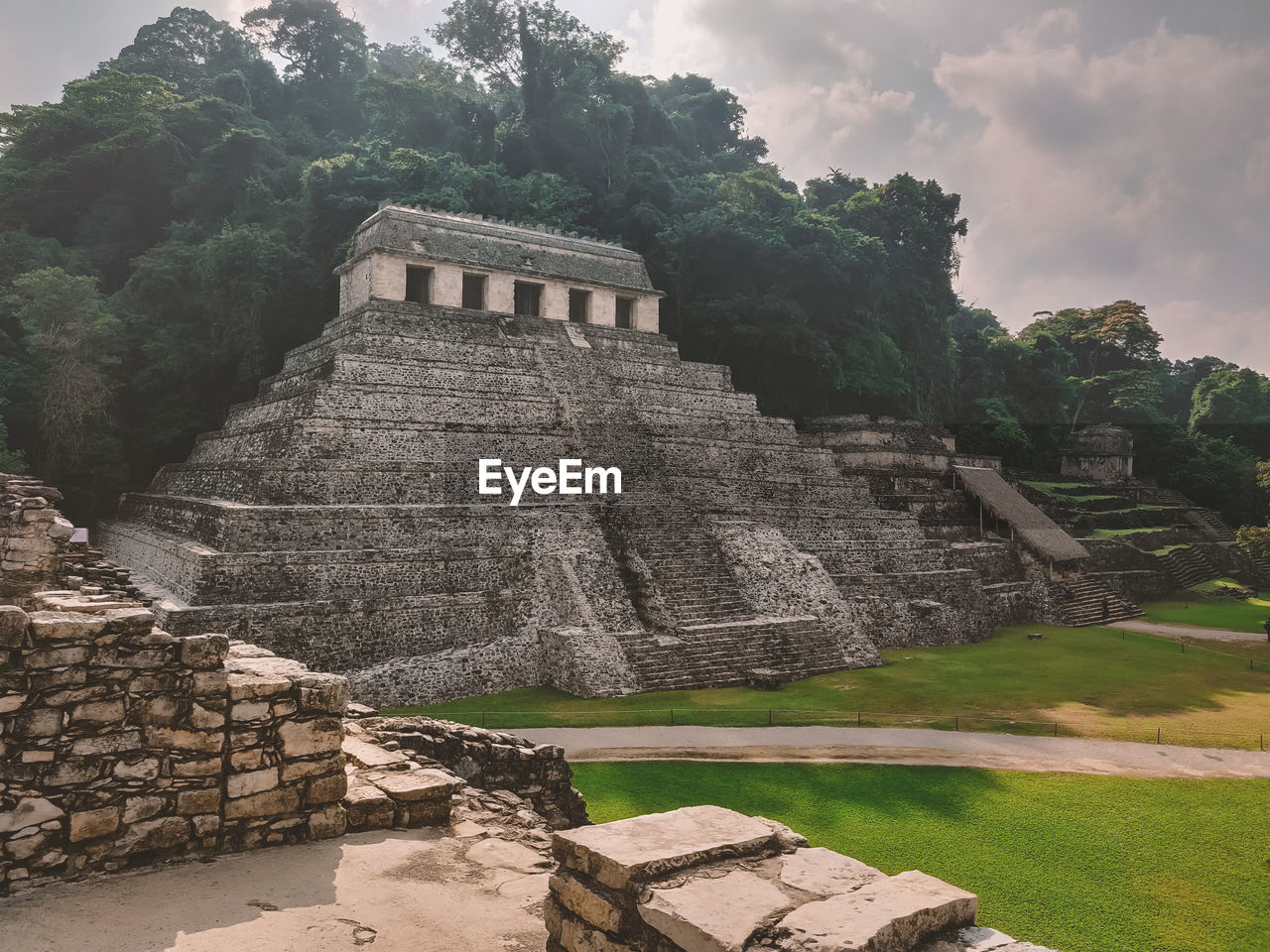 Temple in the mexican jungle