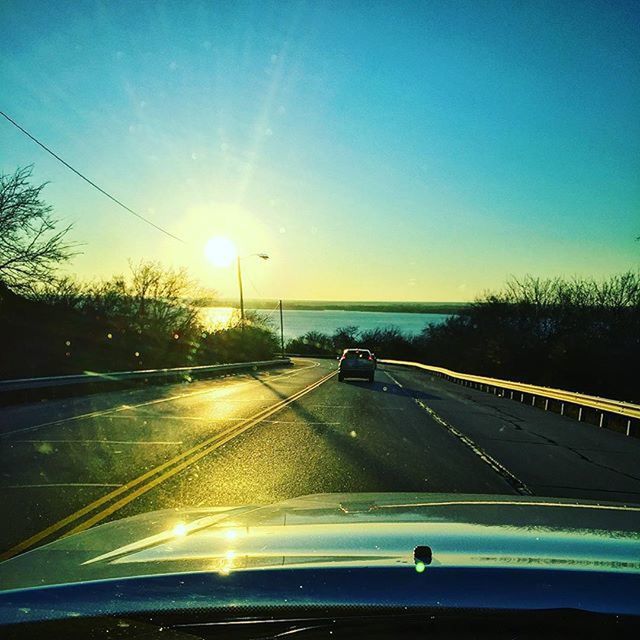 ROAD PASSING THROUGH SUNSET