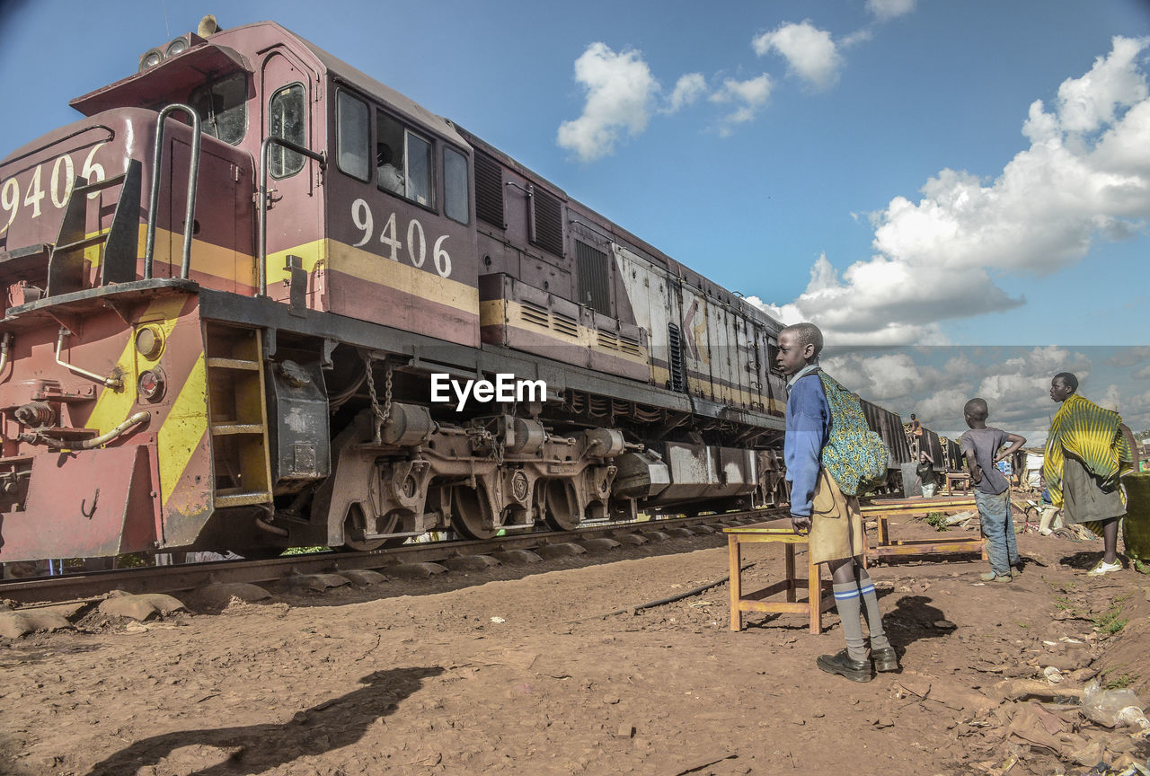 train on railroad track