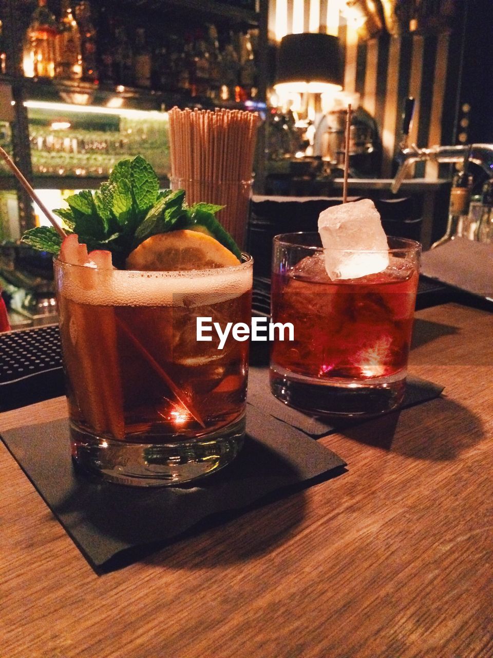 Close-up of cocktails