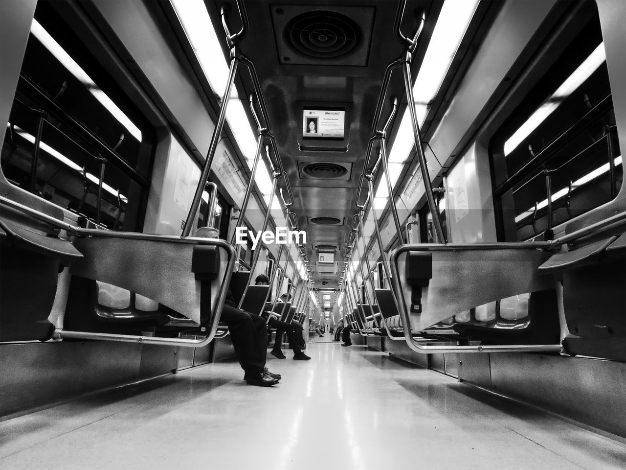 Metro train in mexico city