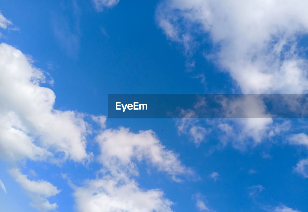 Low angle view of clouds in sky