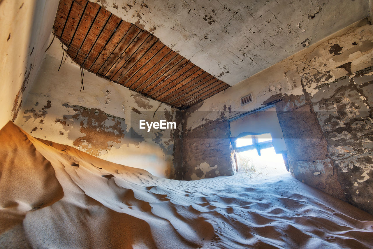 Interior of abandoned house