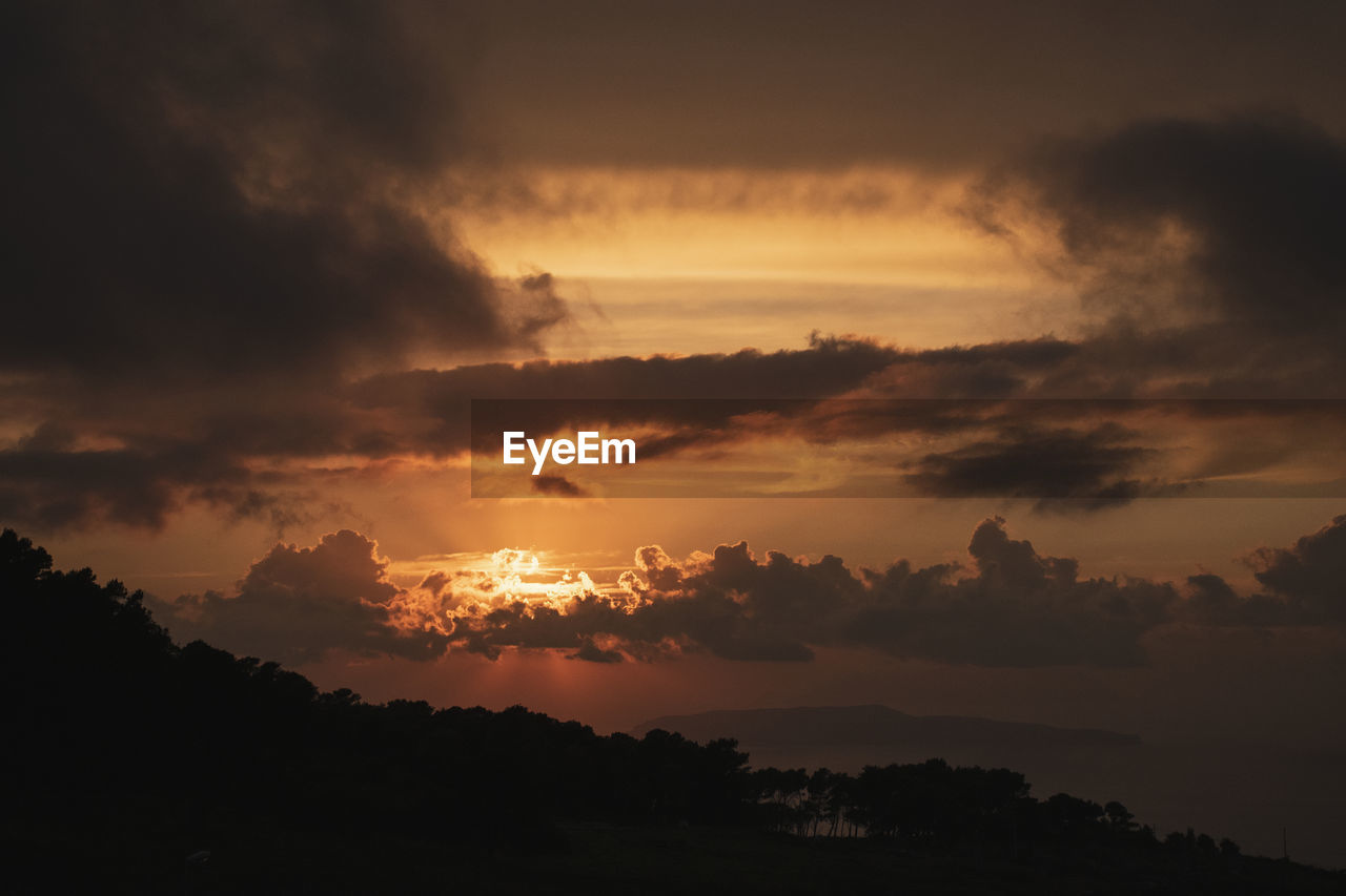Scenic view of sunset