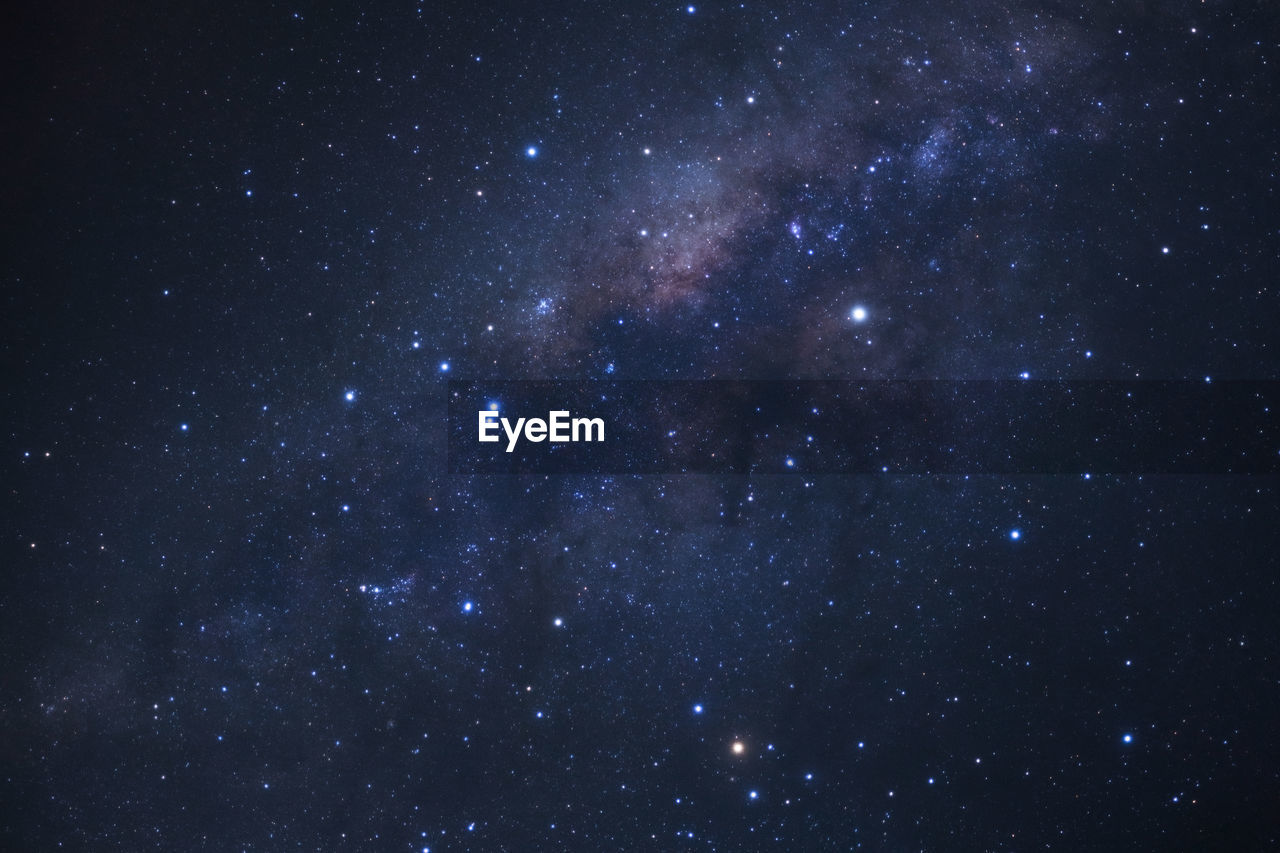 Low angle view of star field at night