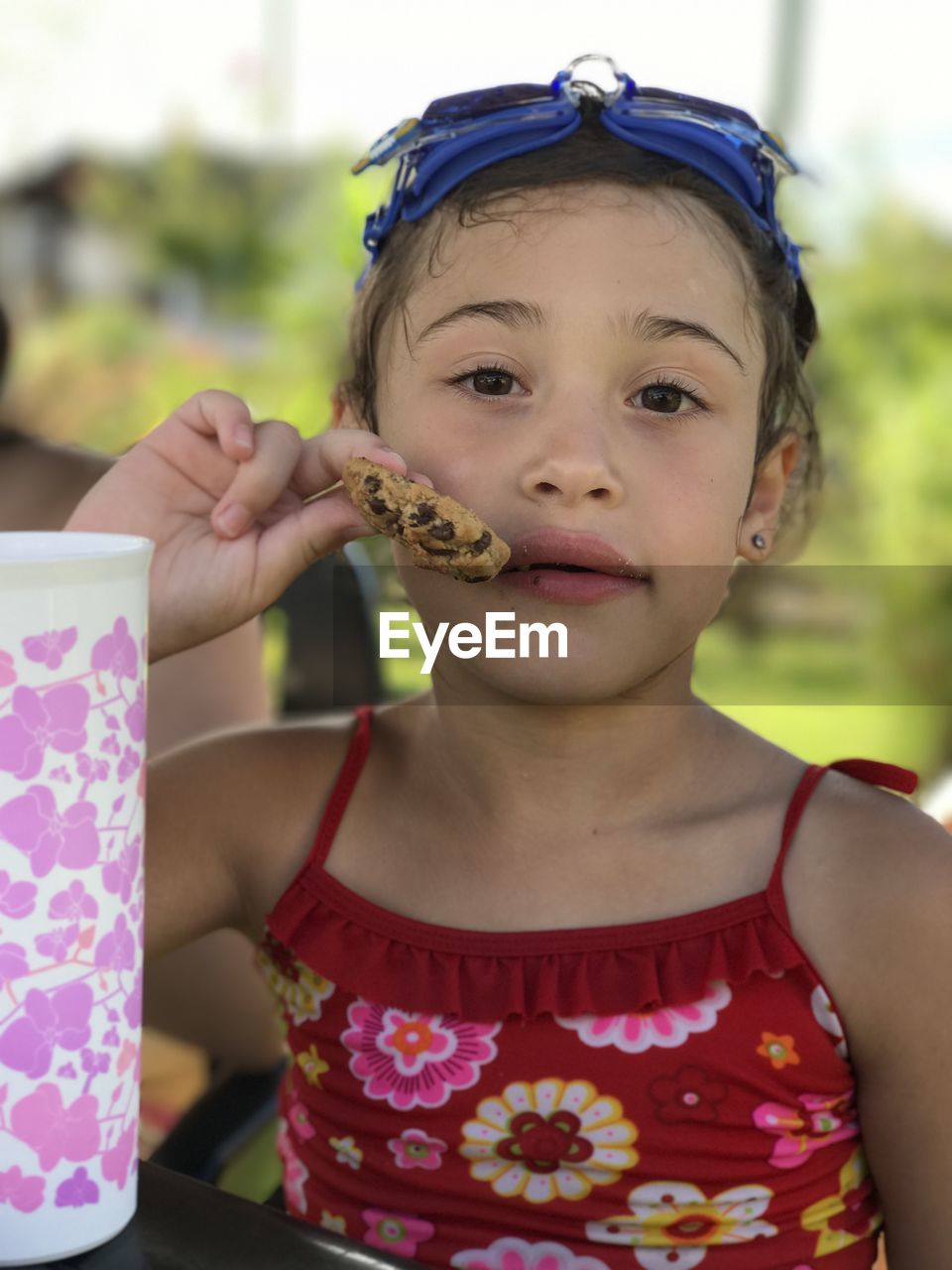 Close-up portrait of girl