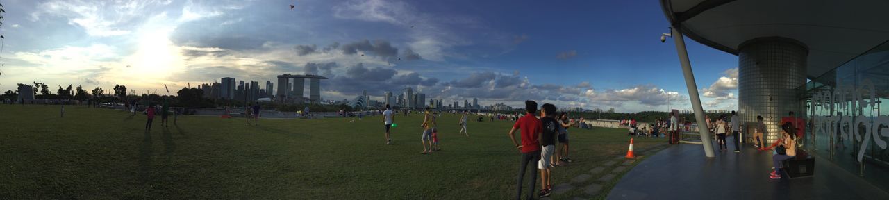 PEOPLE AT SUNSET