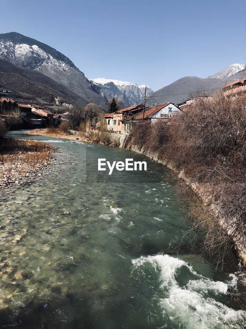 Scenic view of river against sky