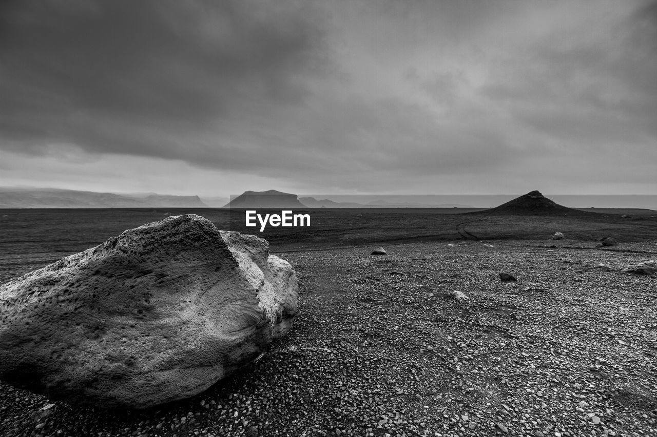 Scenic view of desert against sky