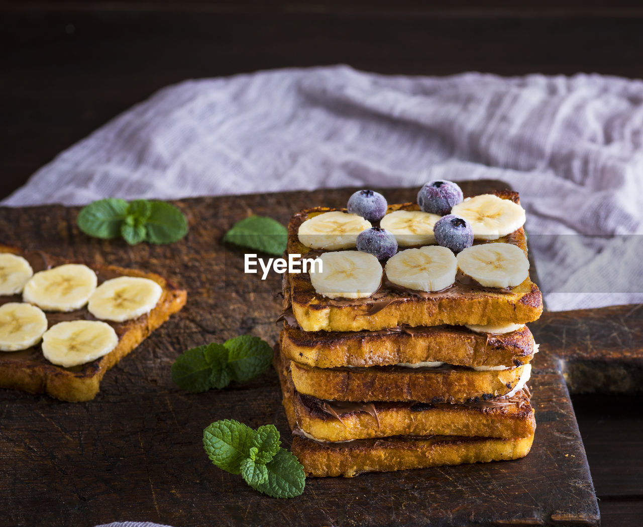 Close-up of sandwich on table