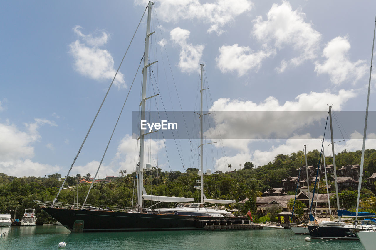 SAILBOATS IN MARINA