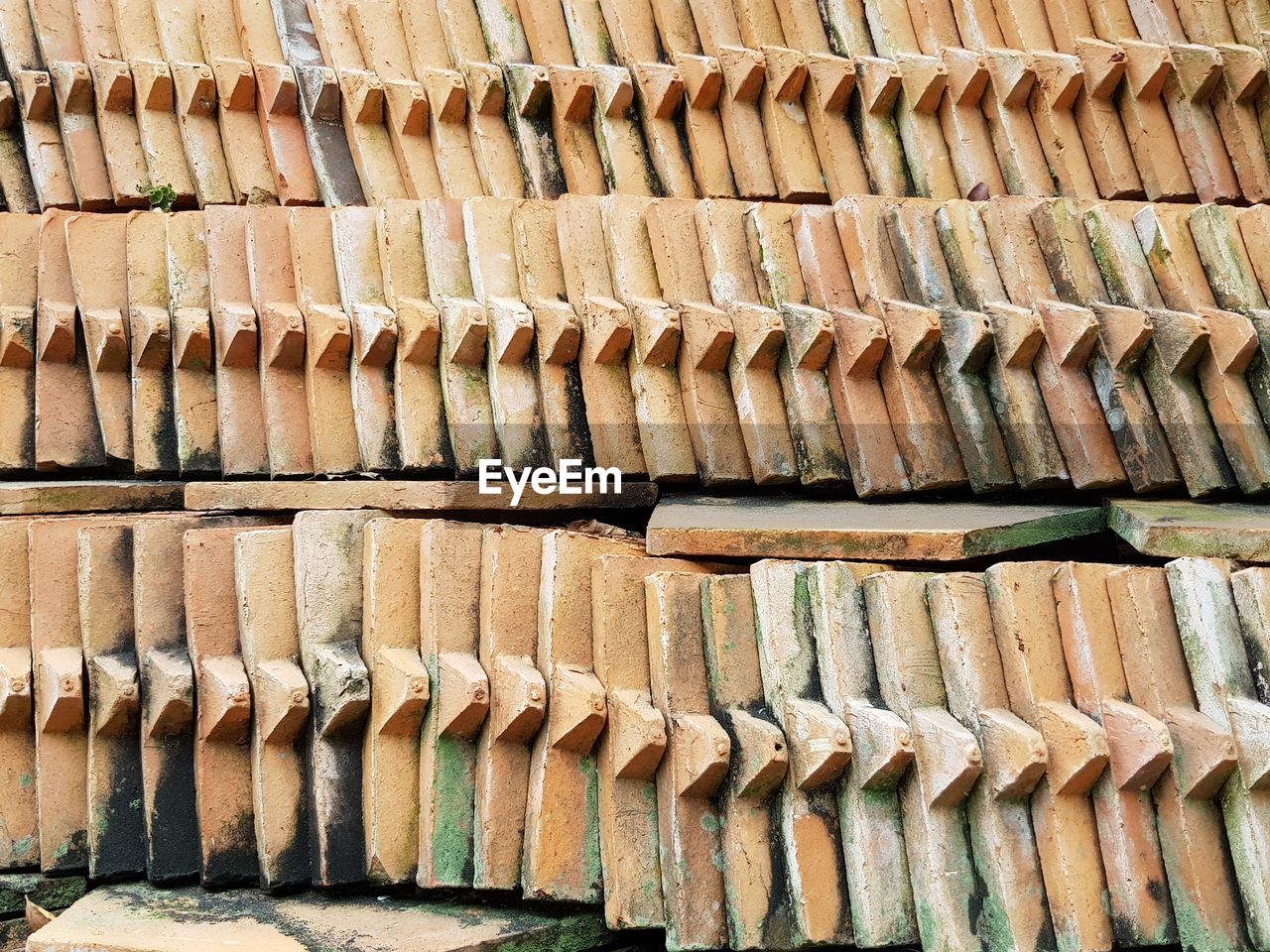 Full frame shot of roof tiles