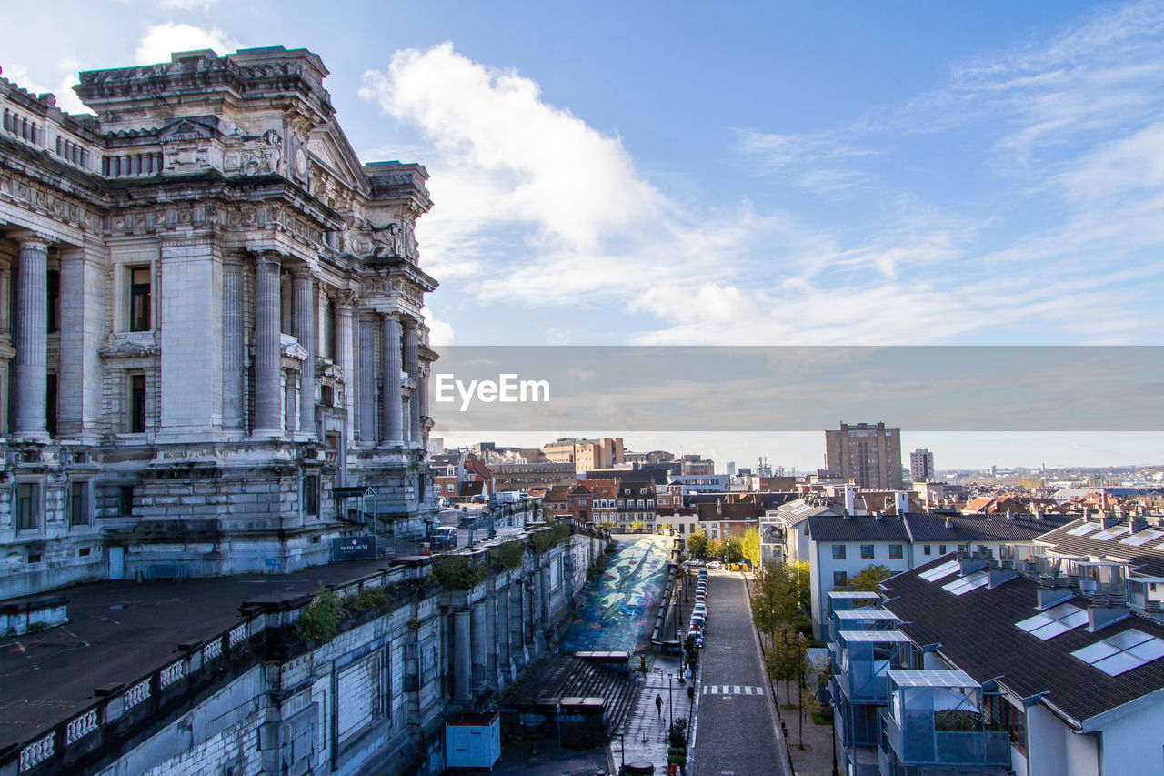 Brussels, belgium, november 5, 2021. the palais de justice in brussels 