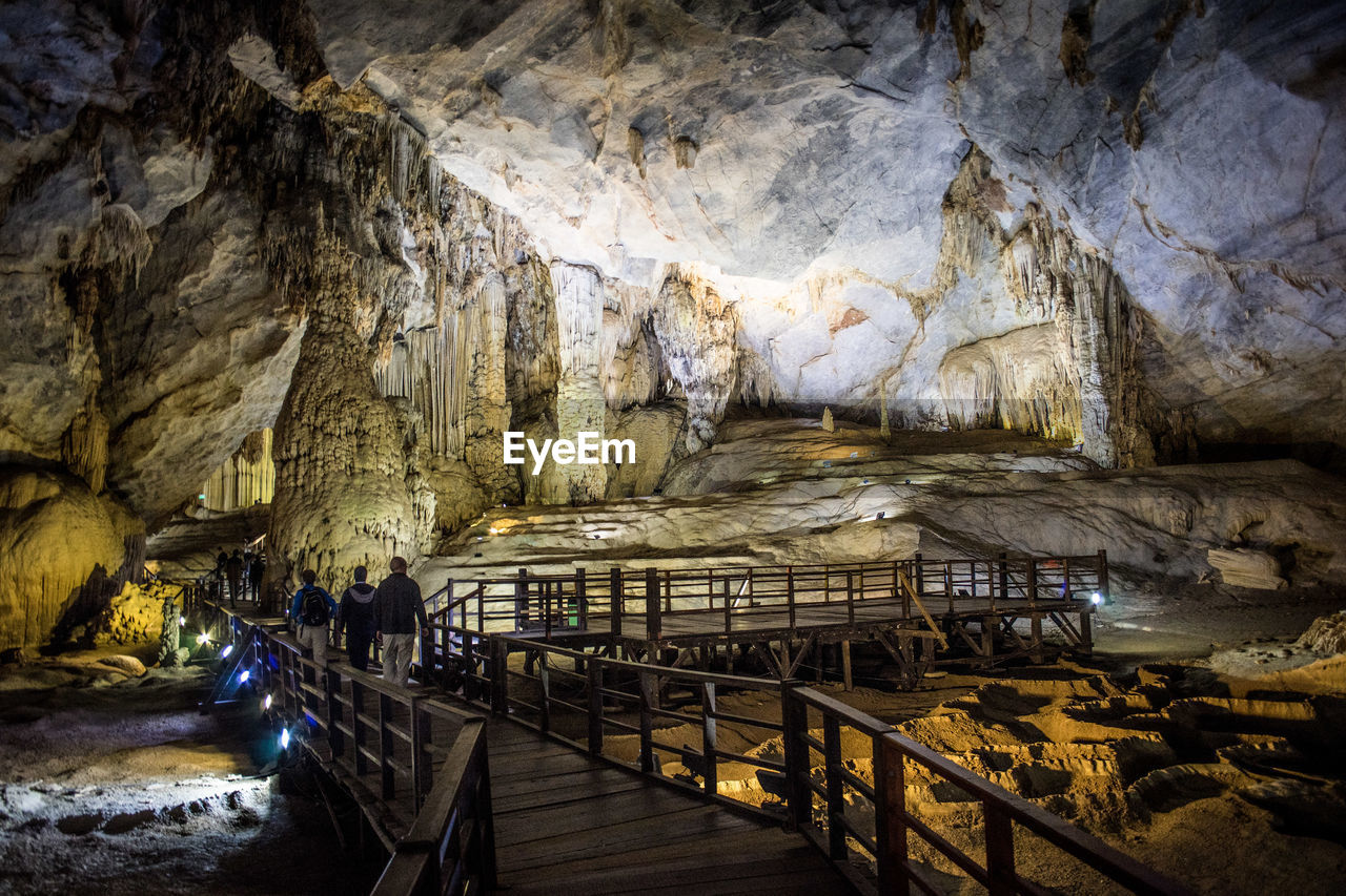Rock formations in cave