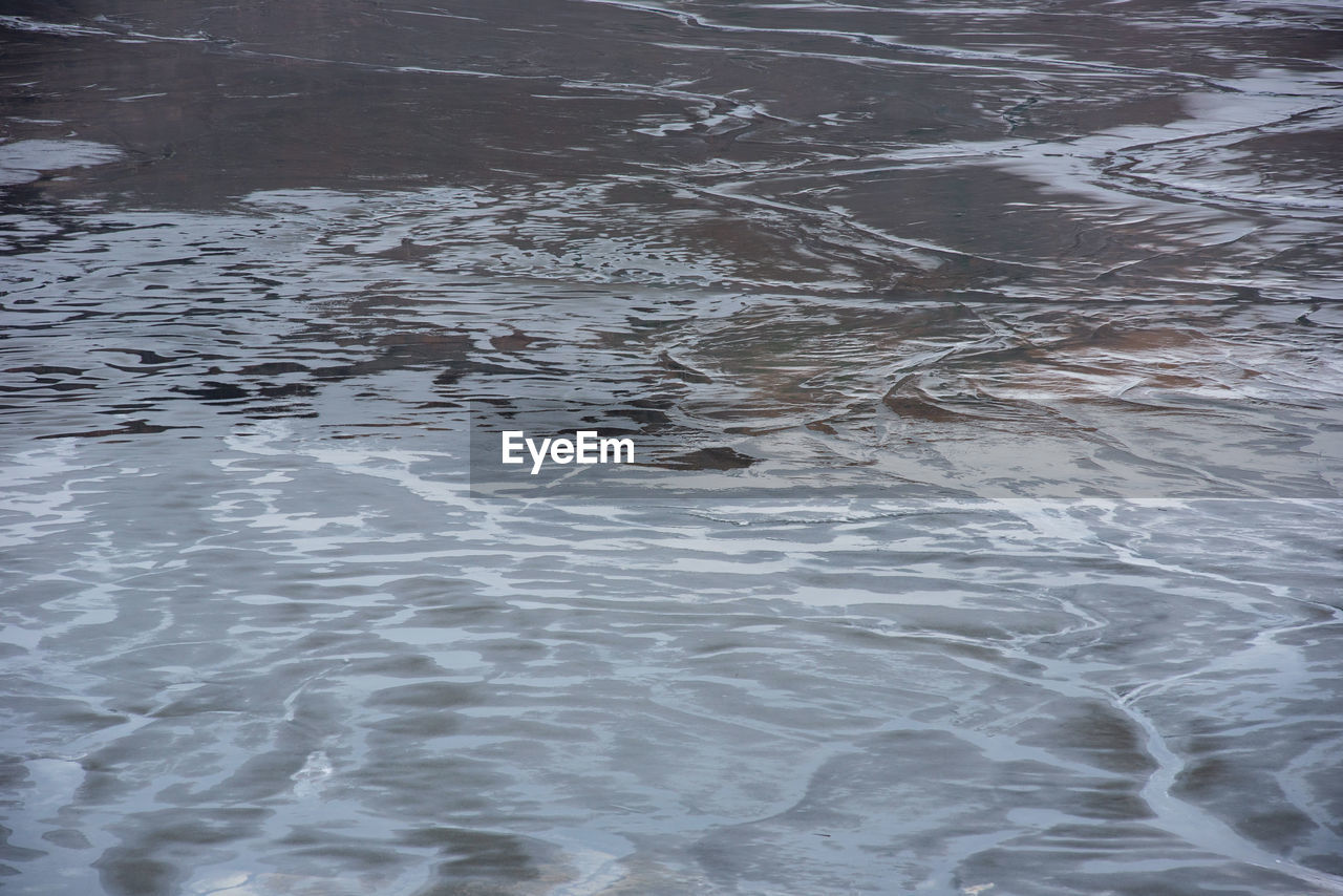 water, wave, no people, sea, full frame, nature, reflection, ice, backgrounds, freezing, rippled, day, wind wave, beauty in nature, motion, high angle view, shore, winter, outdoors, waterfront, tranquility, ocean, pattern, snow, environment, scenics - nature