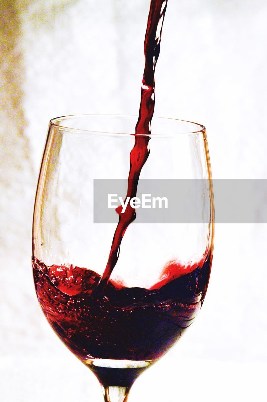 Close-up of red wine