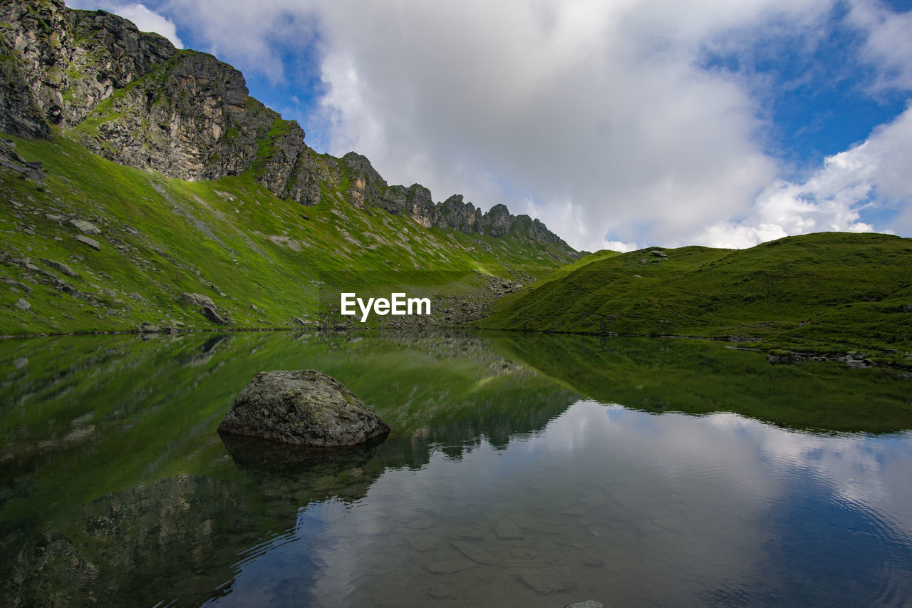 SCENIC VIEW OF GREEN LANDSCAPE AGAINST SKY