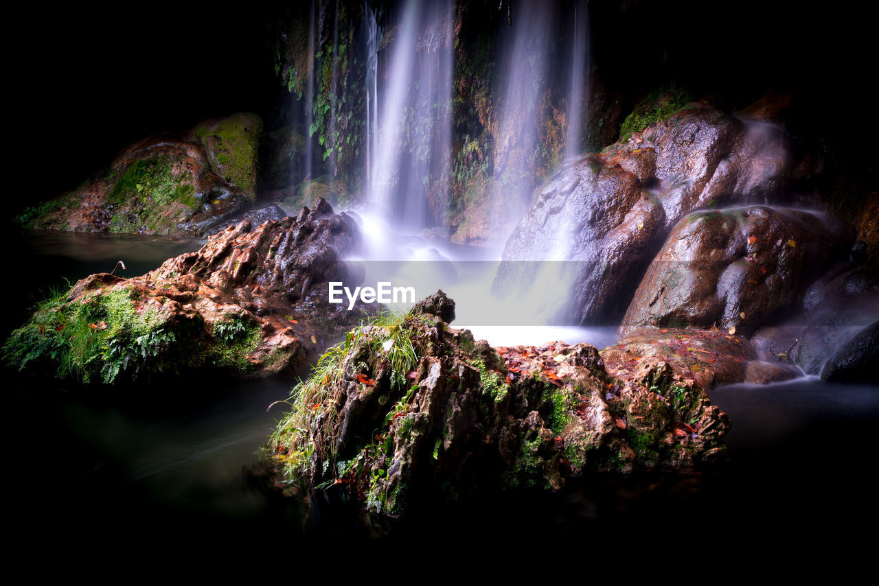 PANORAMIC VIEW OF WATERFALL