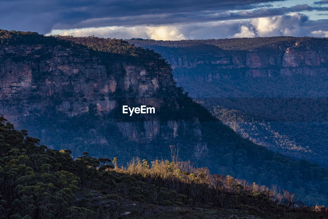 ROCK FORMATIONS ON MOUNTAIN