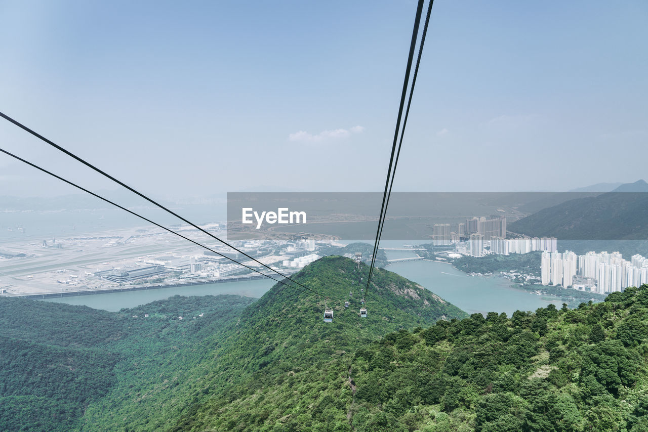 SCENIC VIEW OF SEA BY MOUNTAIN AGAINST SKY