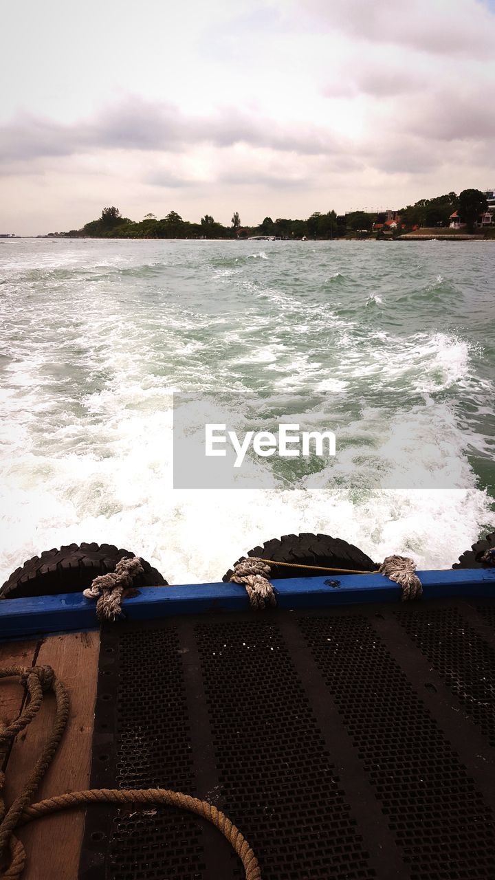 VIEW OF SEA AGAINST CLOUDY SKY