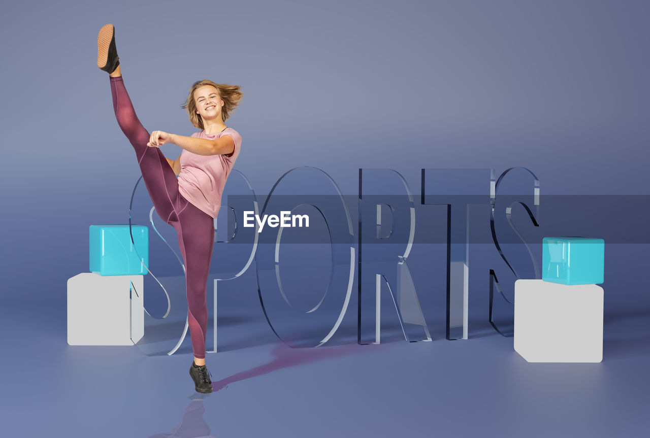 DIGITAL COMPOSITE IMAGE OF WOMAN WITH TEXT