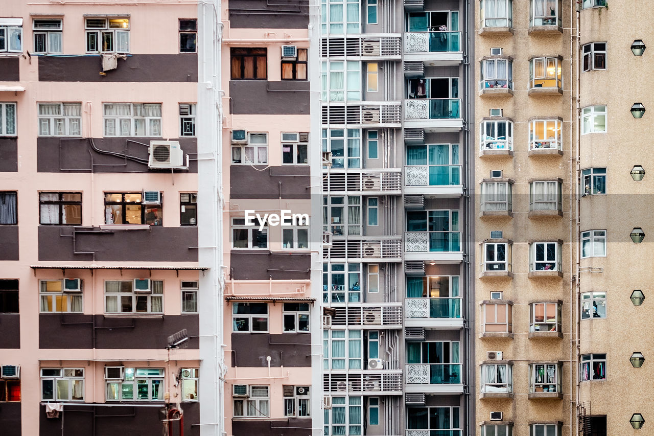 Full frame shot of residential building