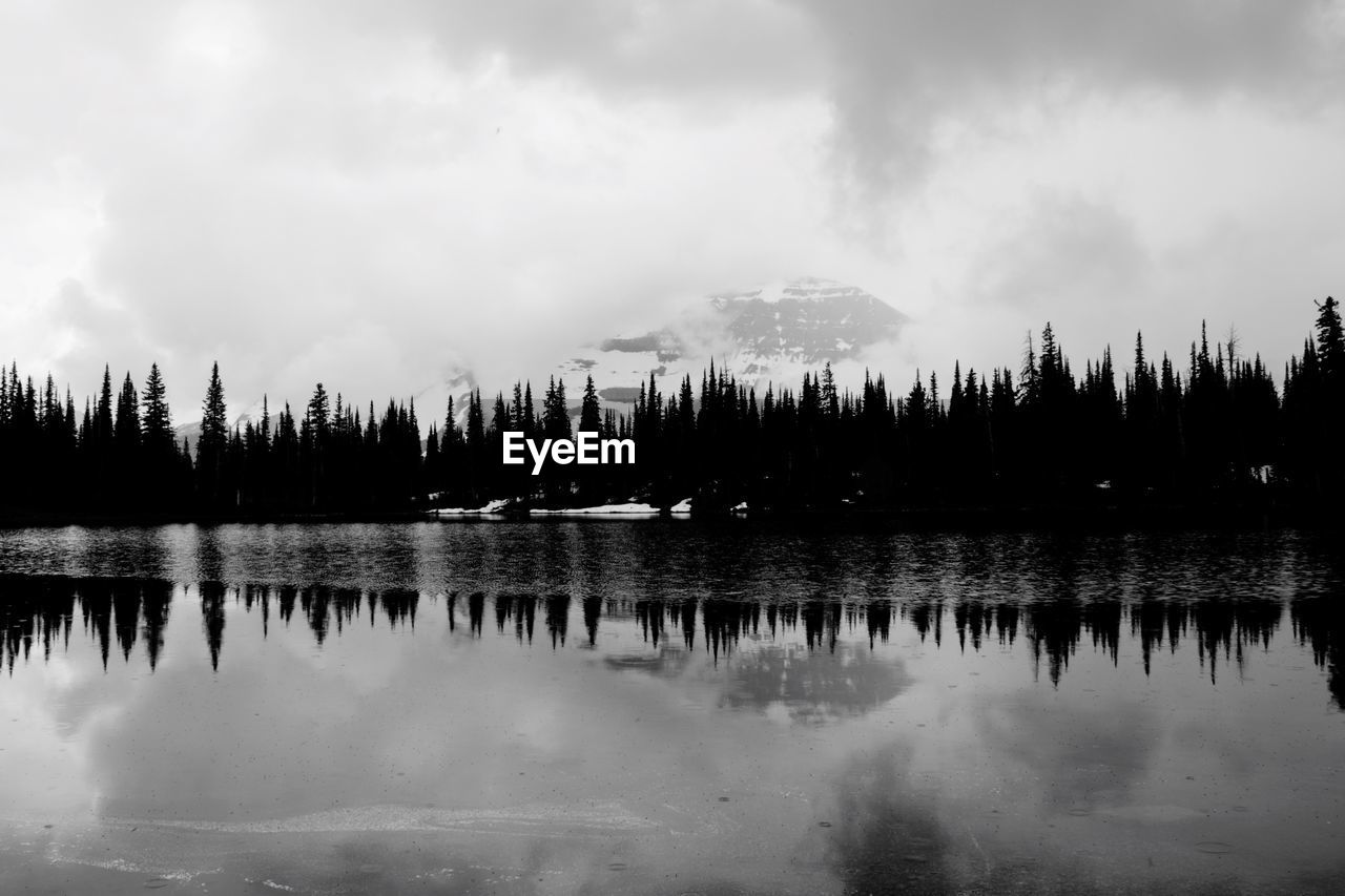Panoramic view of lake against sky