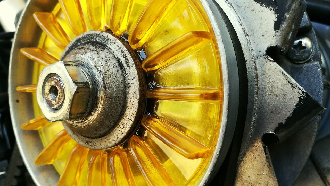 close-up, yellow, land vehicle, outdoors, mode of transport, day, no people