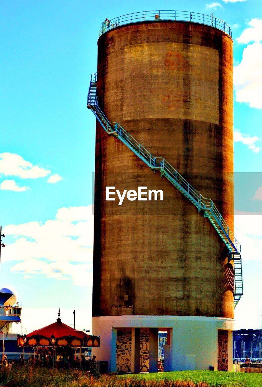 LOW ANGLE VIEW OF BUILT STRUCTURE AGAINST THE SKY