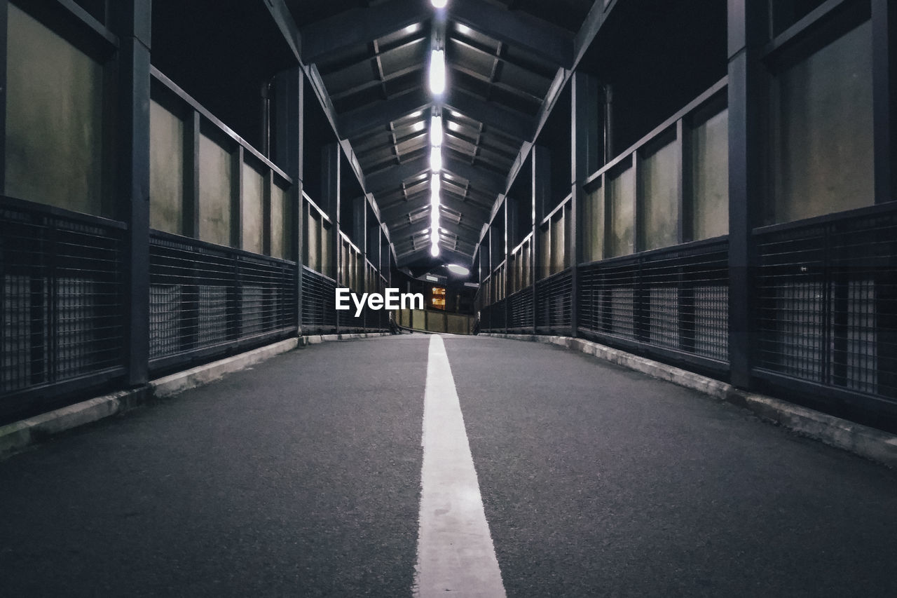 EMPTY ILLUMINATED TUNNEL