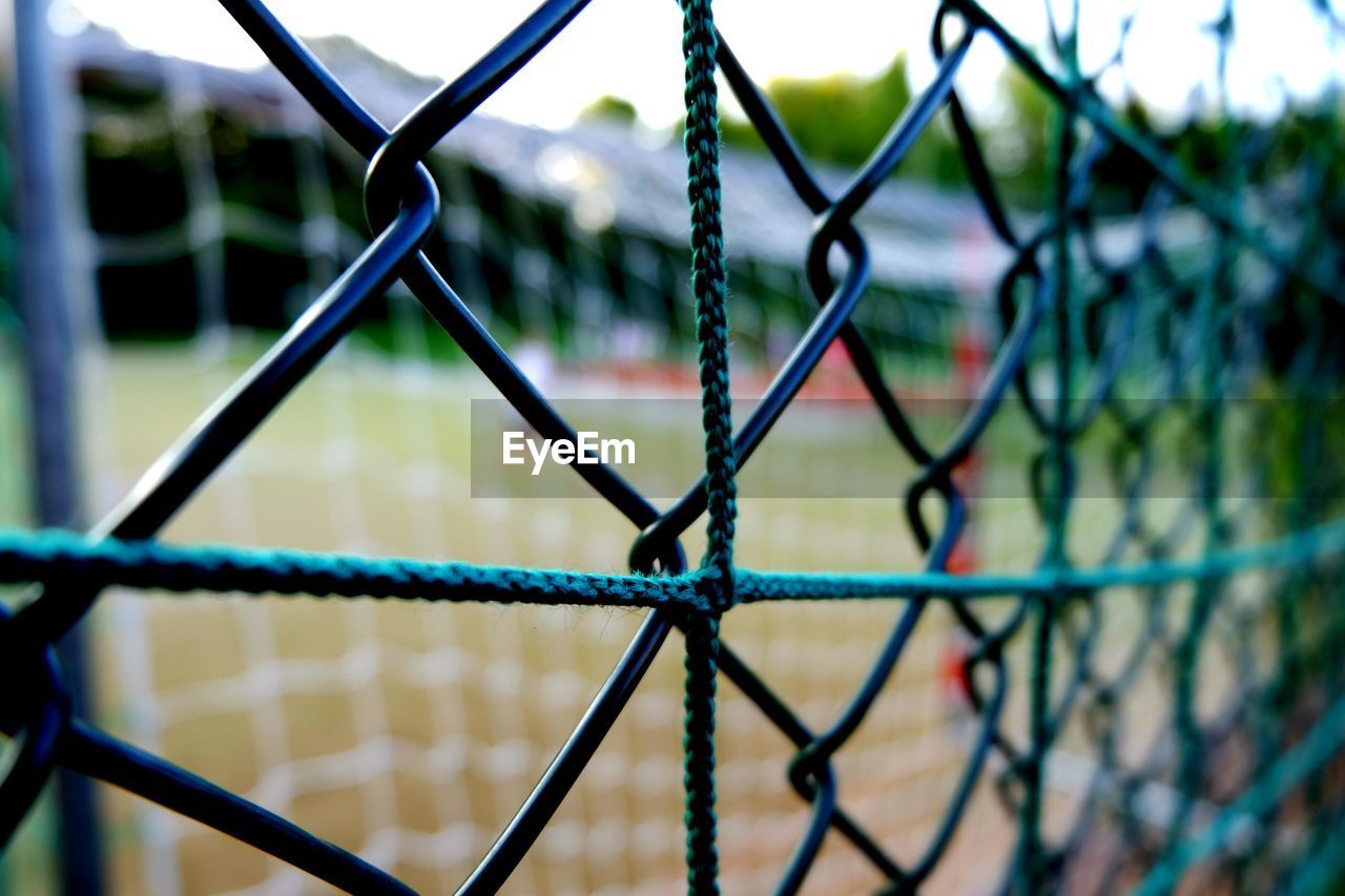 Close-up of chainlink fence