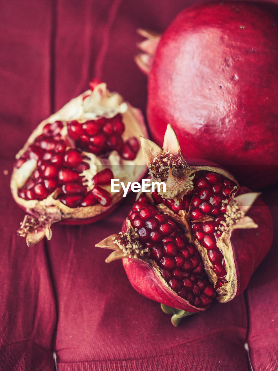 Close-up of pomegranate on table