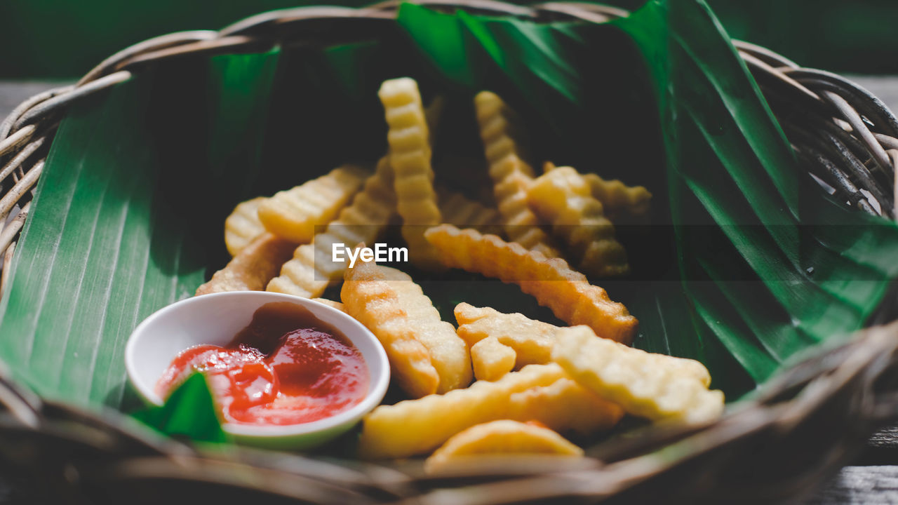 Close-up of french fries