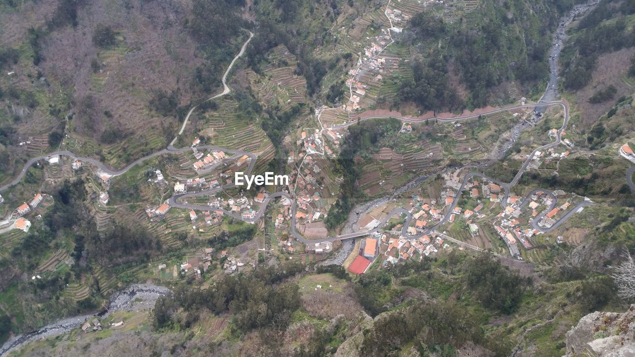 Aerial view of curral das freiras