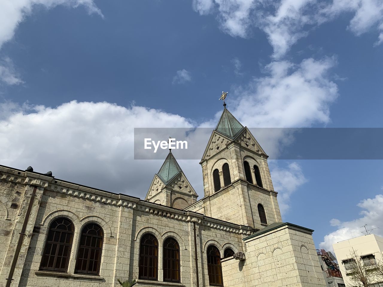 Low angle view of building against sky